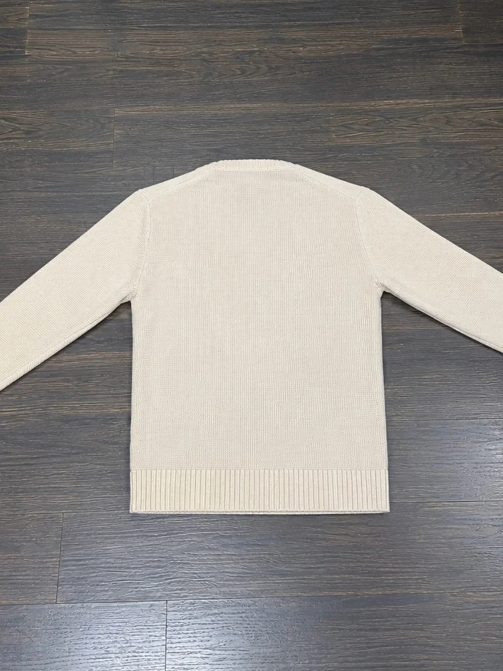 J Crew Men's Cream Crewneck Sweater